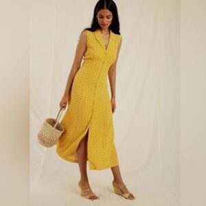 Rouje Yellow Floral Dress